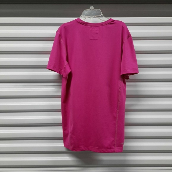 Adidas Tech Fit Climalite Athletic Top Womens Medium Pink Activewear - Picture 2 of 7